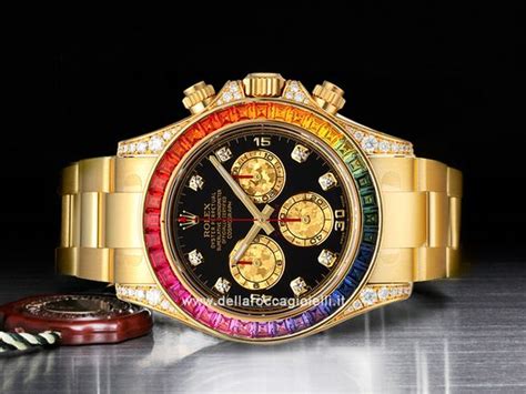 Rolex Cosmograph Daytona Rainbow Diamanti e Zaffiri 